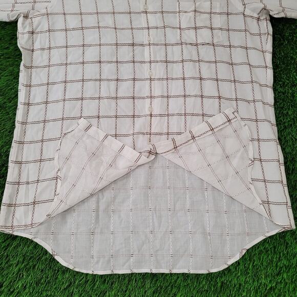 Vintage 80s Hardy-Amies Button Shirt 2XL 25x34 Plaid - Picture 14 of 15